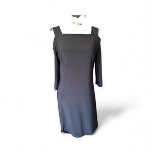 Chic Long Sleeve Black Dress